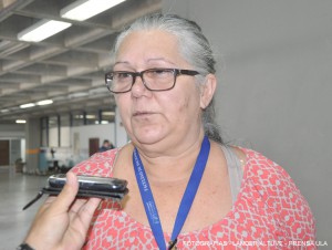 La coordinadora del Decanato de la Facultad de Ingeniería informó sobre la programación académica para este año. (Foto: Lánder Altuve)